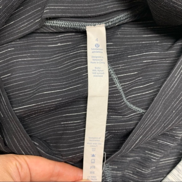 lululemon Wunder Under Leggings Womens 4 Ombre Black White Grey Yoga - Picture 4 of 6